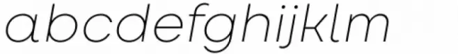Amika Extra Light Italic
