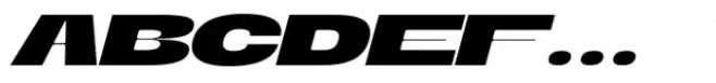 Banigar Expanded Extra Bold Italic