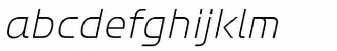 Bantat Extra Light Italic