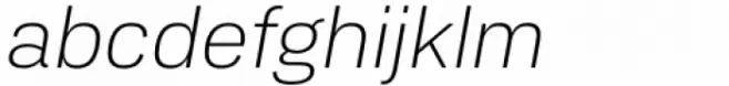 Bari Sans Extra Light Italic