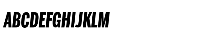 Benton Sans Std Extra Compressed Bold Italic SC