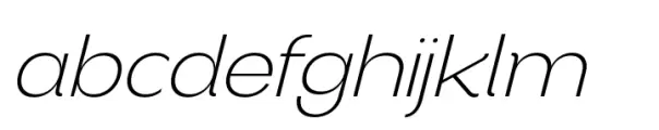Benua Extralight Italic