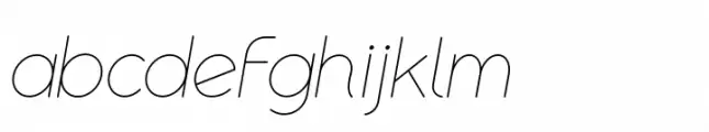 Bolded Thin Italic