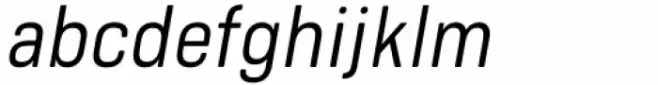 Bourton Text Regular Narrow Italic