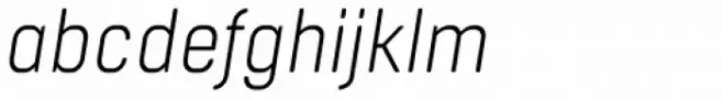 Boxed Round Light Italic