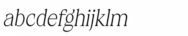 Calgera Thin Condensed Oblique Contrast