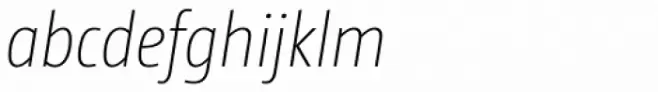 CamingoDos Condensed ExtraLight Italic
