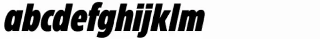 Eastman Condensed Compressed Black Italic
