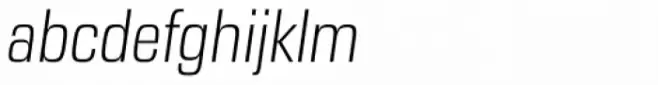 Eurostile Next Pro Narrow Light Italic