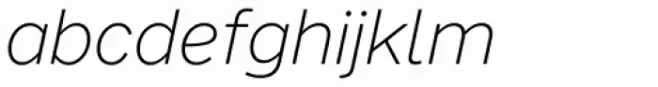 FF Nort Extralight Italic