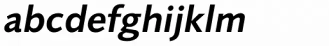 Foundry Sans Demi Italic