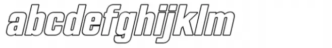FX Neofara Extra Bold Italic Outline