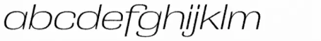 Grange Rough ExtraLight Extended Italic
