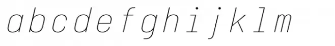 Italian Plate No1 Mono Std Ultralight Italic