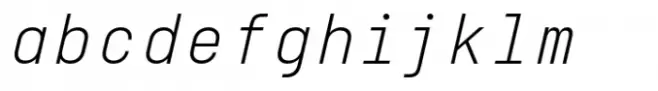 Italian Plate No2 Mono Std Extralight Italic