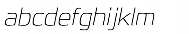 JH Oleph Thin Expanded Italic