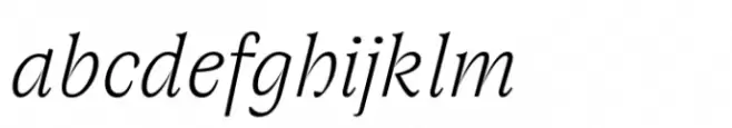 Joane Pro XS Thin Italic