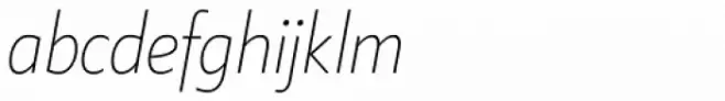 Klein Condensed Extralight Italic
