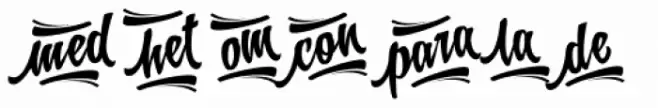 Letrista Script Catch Words