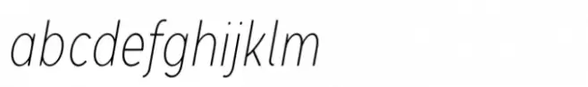 Lite On Condensed Thin Italic