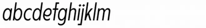 Lucifer Sans Condensed ExtraLight Italic