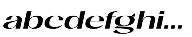 Mansel Semi Bold Expanded Italic