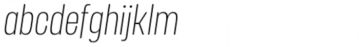 Manual Thin Compressed Italic
