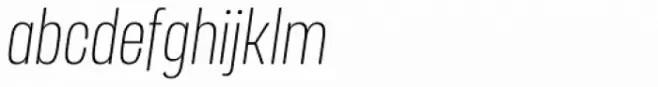 Manual Thin Compressed Italic