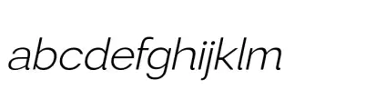 Modern Sans Light Oblique