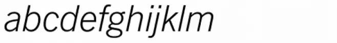 News Gothic SBVI Light Italic