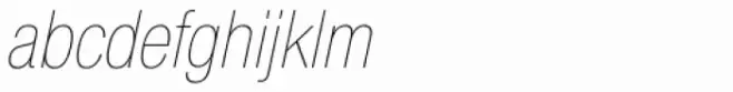 Nimbus Sans Novus Cond UltraLight Italic