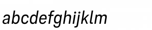 Ordina Condensed Oblique