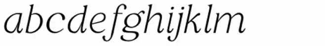 Restora Thin Italic
