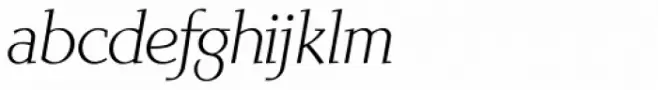 Scintilla Pro ExtraLight Italic
