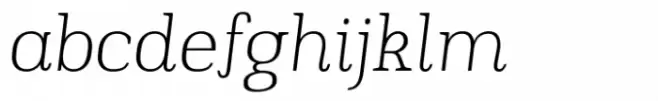 Slabton Thin Italic