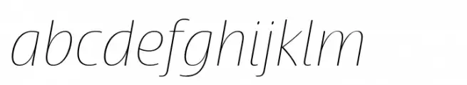 Terfens Gothic Extended Thin Italic