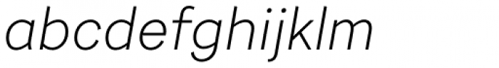 Urban Grotesk Light Italic