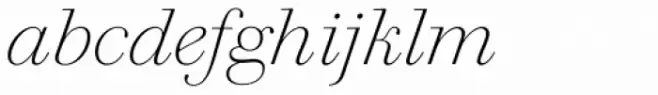 Walbaum 60 pt Thin Italic
