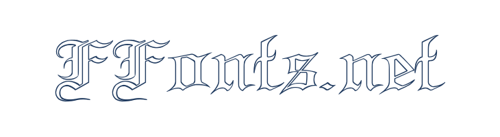 Blood and Blade outline font — Lorem ipsum body text preview