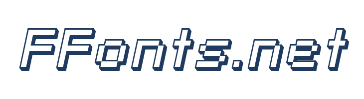 SF Pixelate Shaded Oblique font — Lorem ipsum body text preview