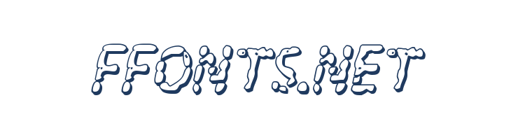 Blood Drenched 3D Italic font — Lorem ipsum body text preview