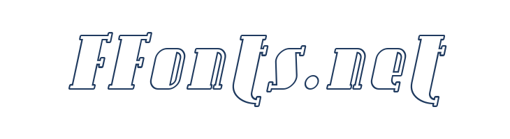 SF Avondale Outline Italic font — Lorem ipsum body text preview