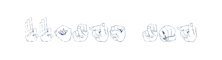 ZOE Germany Fingeralphabet Regular font — Lorem ipsum body text preview