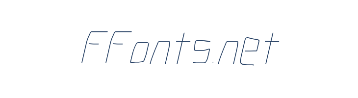 Electronic UltraThin Italic font — Lorem ipsum body text preview